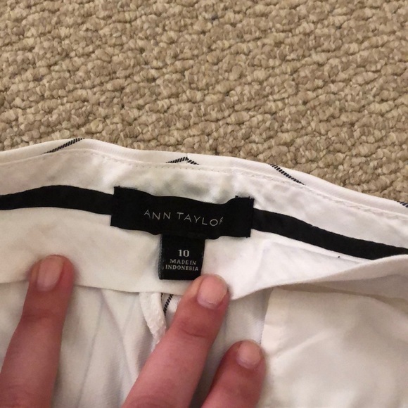 Ann Taylor Flared Pinstripe Pants - Picture 5 of 7